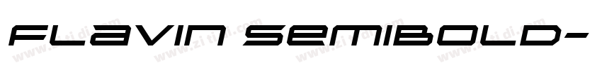 Flavin SemiBold字体转换